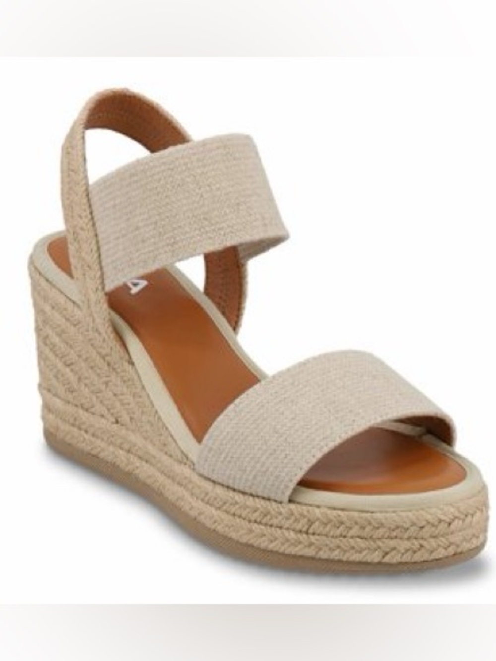 MIA Beige Espadrille Wedge Sandal Size 6.5